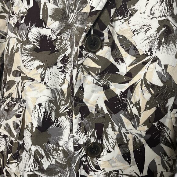 INC International Concepts Macy’s Taupe Tone Comb Floral Blazer NWT US XL - Picture 3 of 13